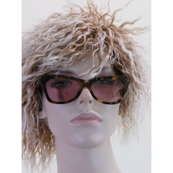 NWT GUCCI GG 0598S-003 NOVELTY HAVANA FRAME PINK LENS GG WEB LOGO SUNGLASSES main image 8